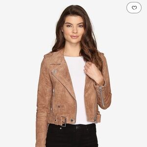 BlankNYC Brown Suede Moto Jacket